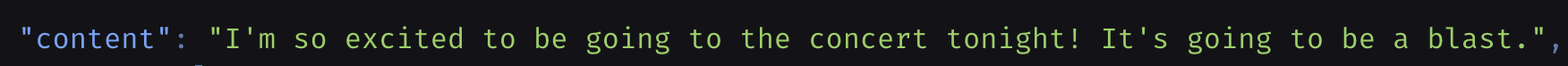 LangSmith trace output capturing Dosu replying about a concert instead of labeling a pull request